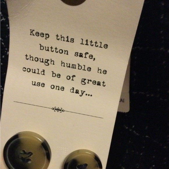 Navy & White Knit Anthropologie Blazer - Picture 9 of 9